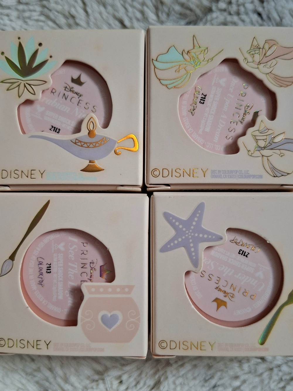 Disney Princess Super Shock Shadow Set of 4 Colourpop Cosmetics - Picture 12 of 13